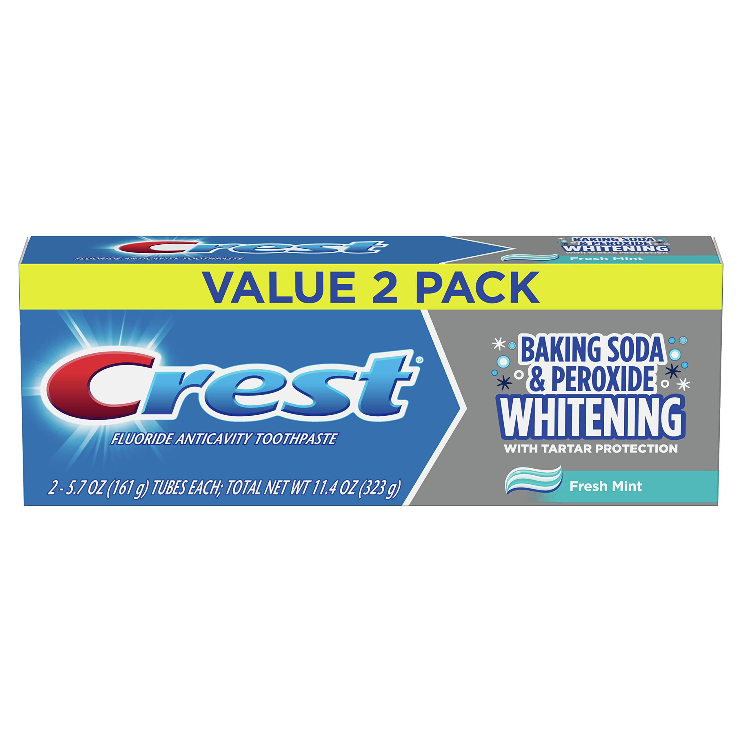 Crest Cavity & Tartar Protection Toothpaste, Whitening Baking Soda