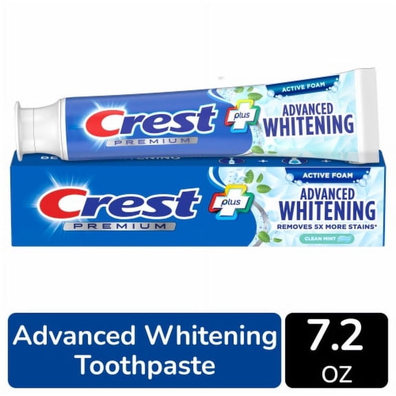 Crest Clean Mint Flavor Premium Plus Advanced Whitening Toothpaste - 7.2 oz