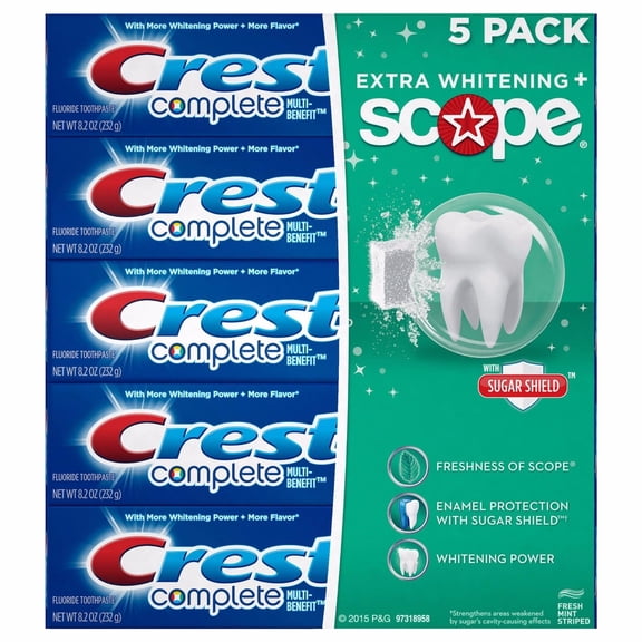Crest Complete Scope Minty Fresh 8.2 Ounce Pack of 5