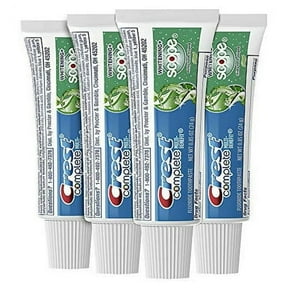 Crest Complete Whitening Scope Minty Toothpaste .85 Oz Travel Size 4 Pack