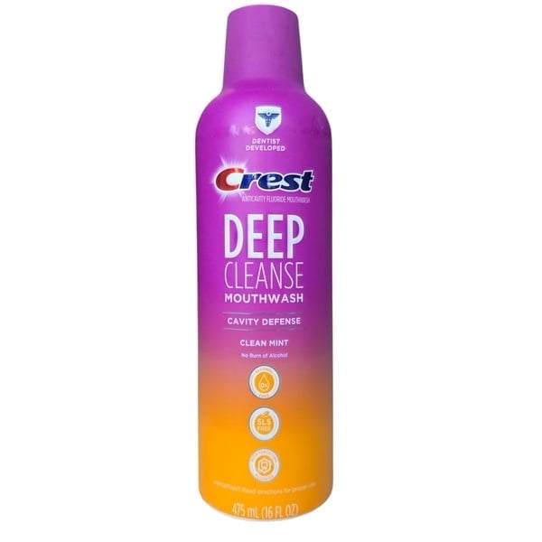 Crest Deep Cleanse Clean Mint Mouthwash, 475 ml