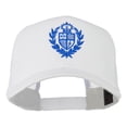 thumbnail image 1 of Crest Emblem Embroidered Mesh Back Cap - White OSFM, 1 of 5
