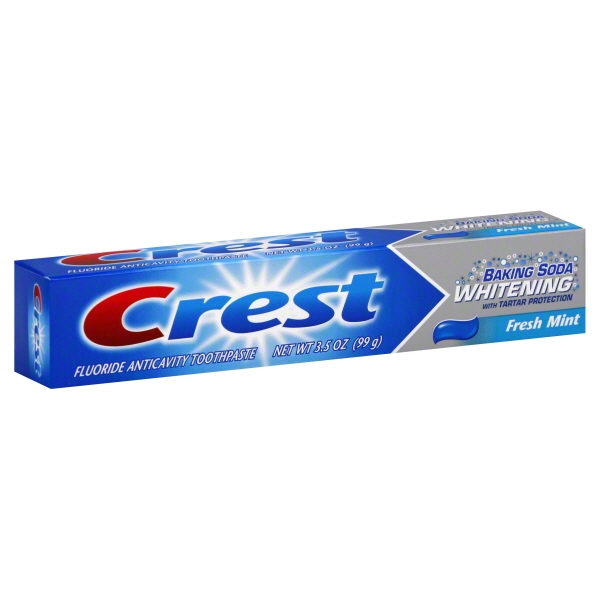 Crest Fresh Mint Baking Soda Whitening Toothpaste With Tartar