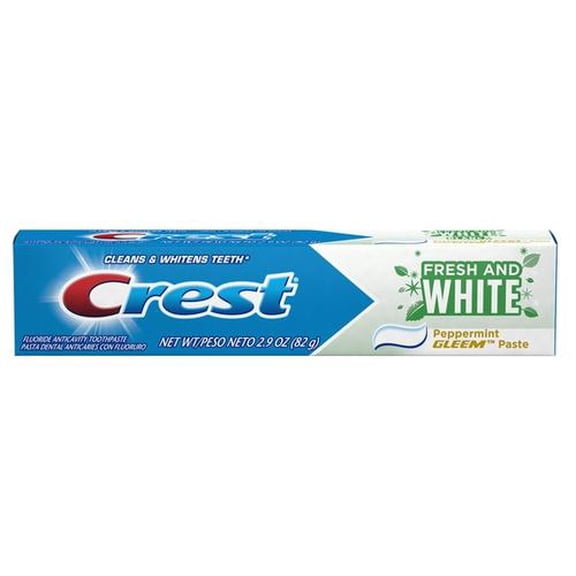 Crest Fresh & White Toothpaste Peppermint Gleem - 2.4oz