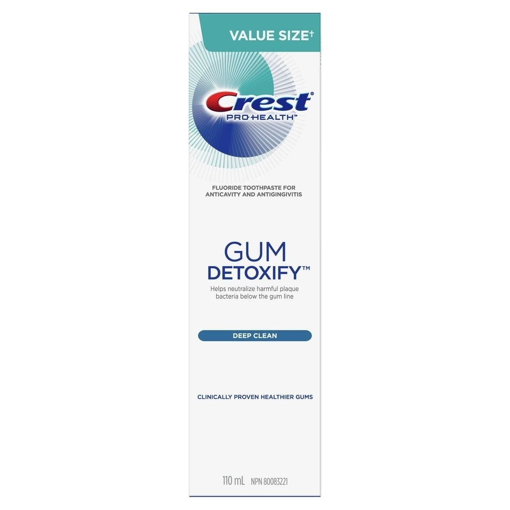 Crest Gum Detoxify Deep Clean Toothpaste, 110 ml 3.7 Fl Oz