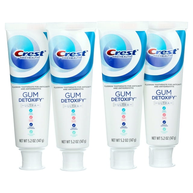 Crest Gum Detoxify Deep Clean Toothpaste (5.2 oz, 4 pk.)