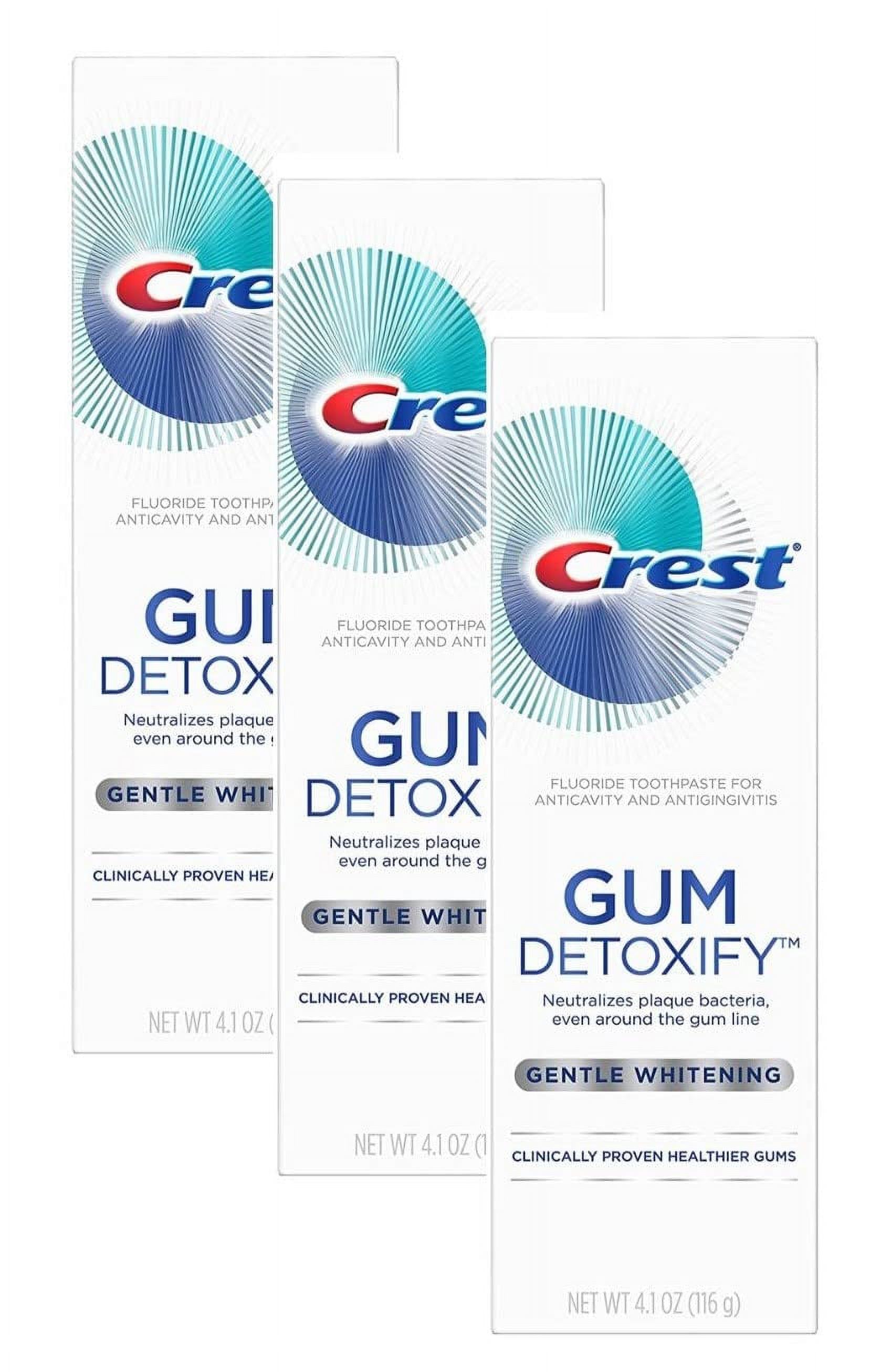 Crest Gum Detoxify Gentle Whitening, 4.1 Ounce (Pack Of 3)