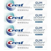 Crest Gum Detoxify Toothpaste, Deep Clean, Travel Size, 0.85 oz 24g- Pack of 4