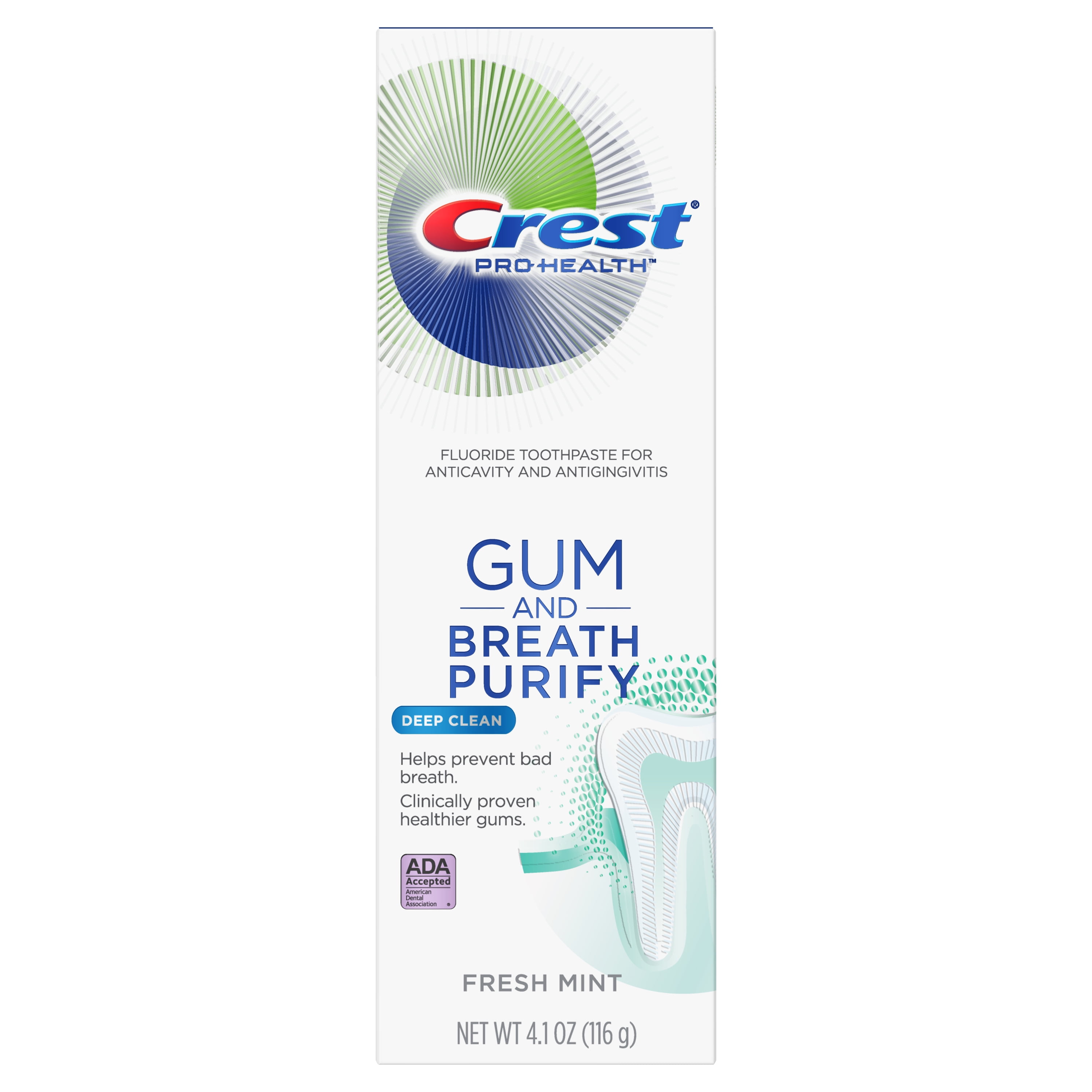Crest Gum and Breath Purify Toothpaste, Deep Clean, 4.1 Oz