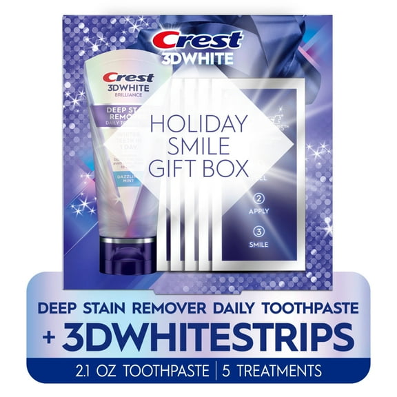 Crest 3DWhite Holiday Smile Teeth Whitening Gift Box