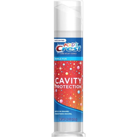 Crest Kid's Cavity Protection Sparkle Fun Flavor Toothpaste 4.2 oz (Pack of 4)
