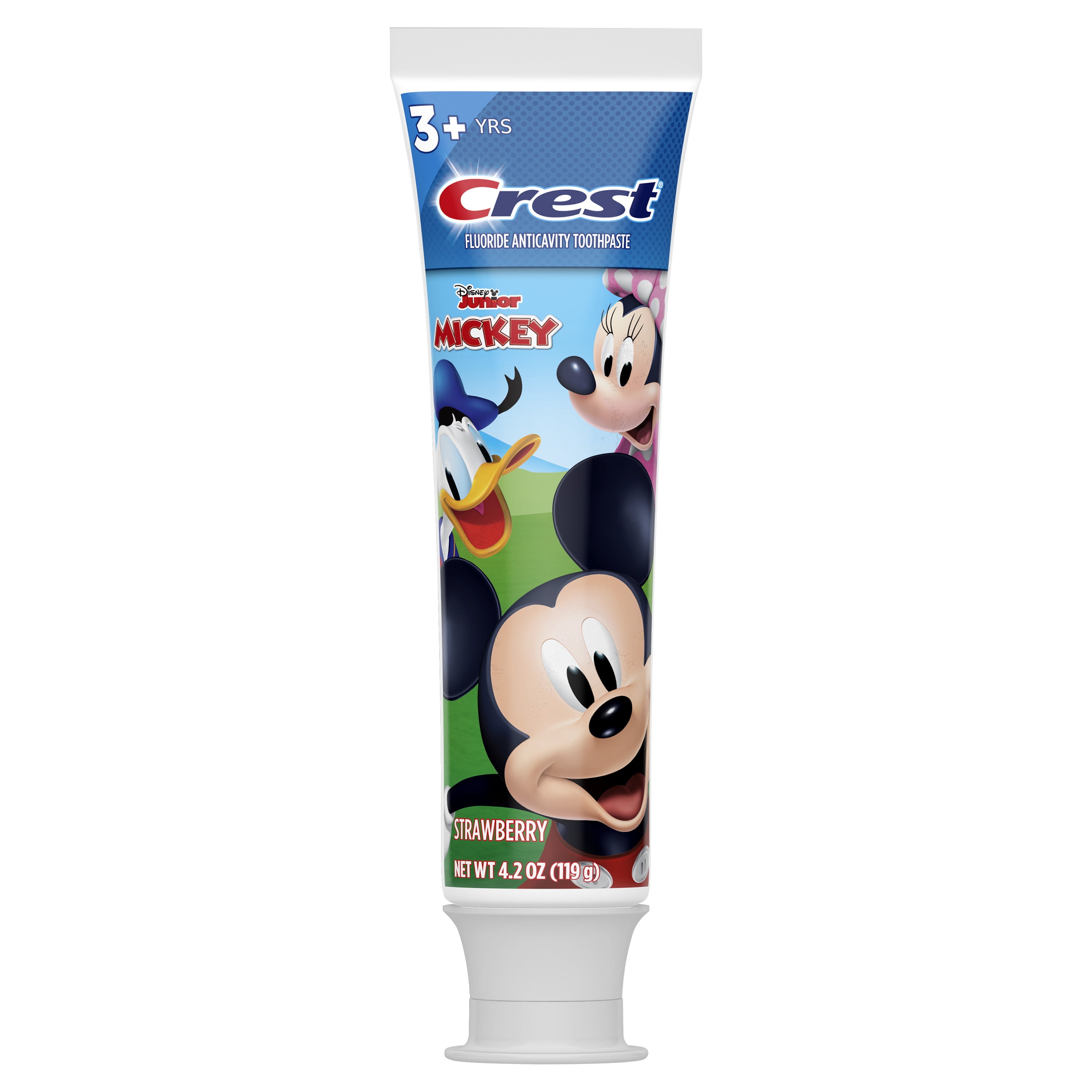 Crest Kid's Cavity Protection Toothpaste Featuring Disney Junior Mickey Mouse, Strawberry, 4.2 oz, Ages 3+