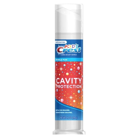 Crest Kid's Cavity Protection Toothpaste Pump, Sparkle 4.2 oz. (Pack of 10)