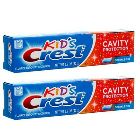 Crest Kid's Cavity Protection Toothpaste Sparkle Fun 2.2 Oz (Pack of 2)