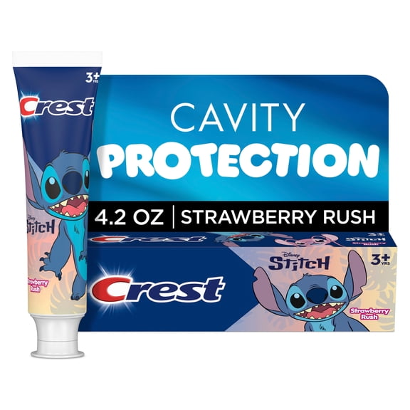 Crest Kid's Toothpaste, featuring Disney Stitch, Strawberry, 4.2 oz, Ages 3+