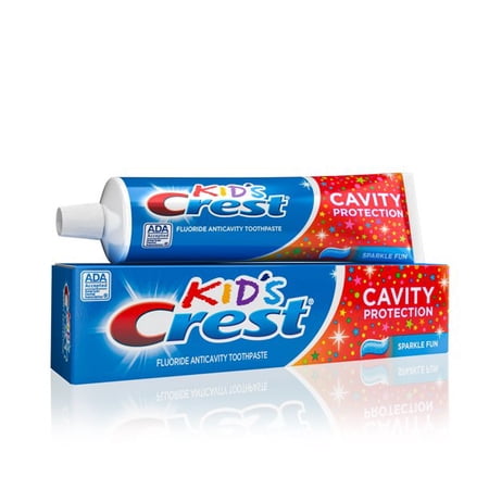 Crest Kids Cavity Protection Toothpaste Sparkle Fun Flavor 4.6 oz, Pack of 4