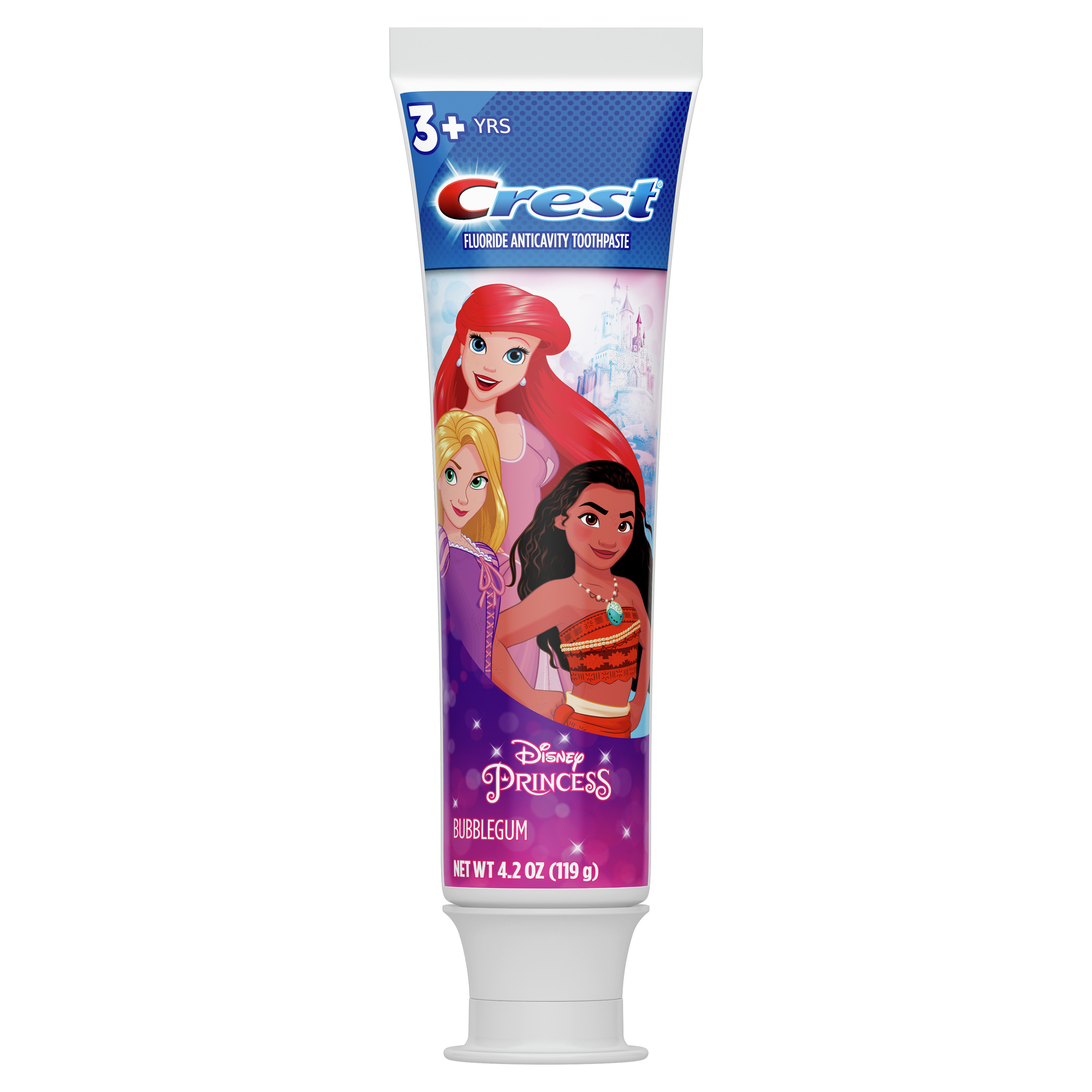 Crest Kid's Toothpaste Featuring Disney Princesses, Bubblegum Flavor, 4.2 oz - image 1 of 12