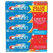 Crest Kids Toothpaste, Sparkle Fun 4.6 oz, 5 pk.