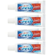 Crest Kids Cavity Protection Toothpaste, Sparkle Fun, Travel Size 0.85 oz (24g) - Pack of 4