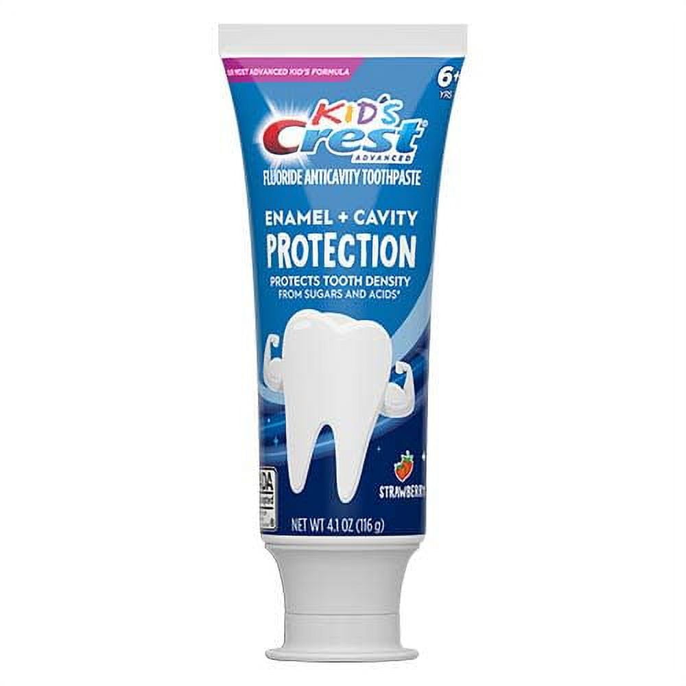 Crest Kids Enamel + Cavity Protection Toothpaste, Strawberry Flavor, 4.1oz