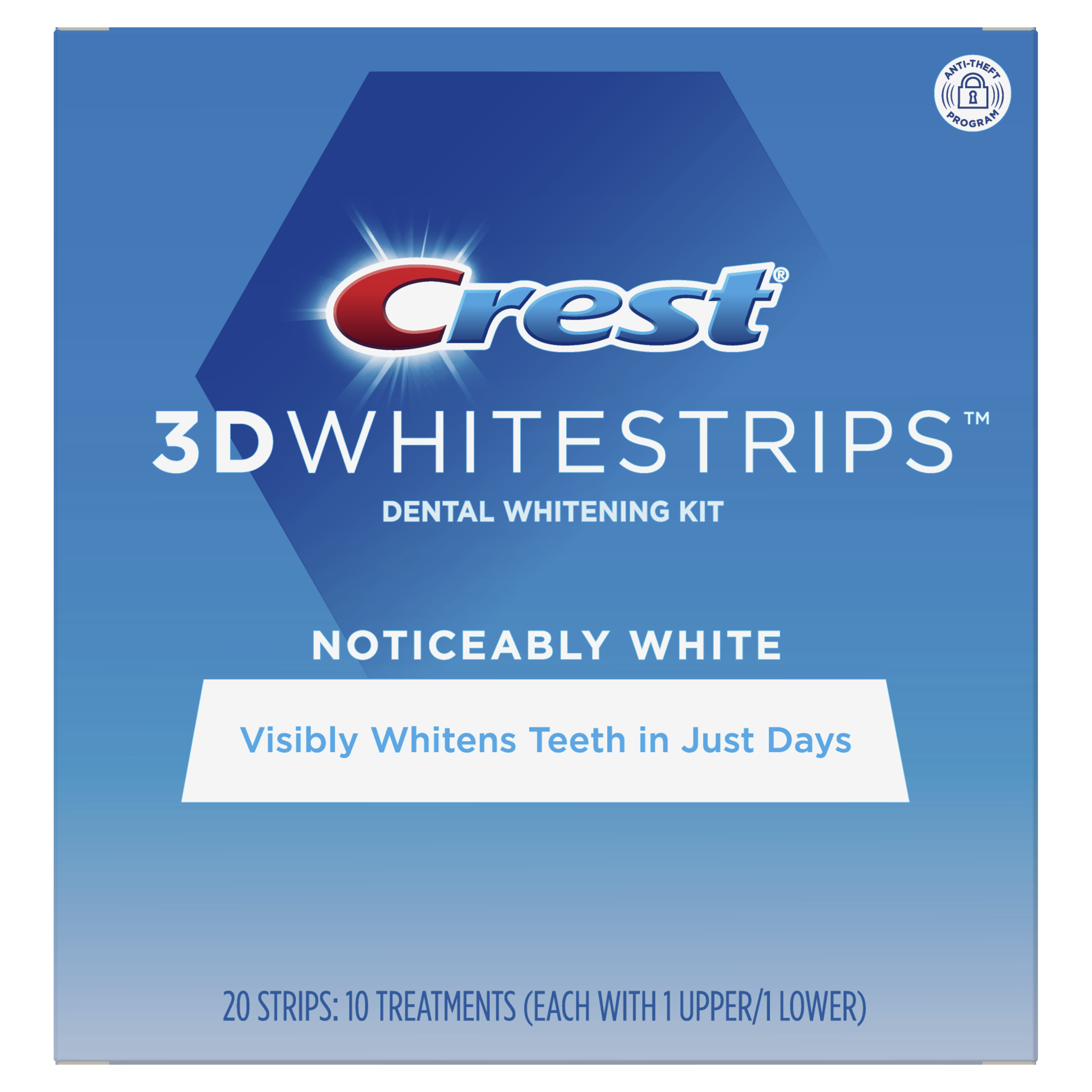 Crest Noticeably White Whitestrips Teeth Whitening Kit