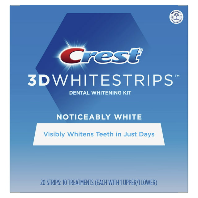 Crest Noticeably White Whitestrips Teeth Whitening Kit, 10 Treatments