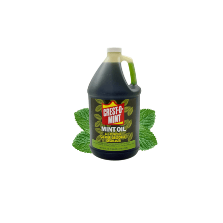 Crest-O-Mint Oil Multi-Purpose Cleaner Degreaser Household, Non-Toxic, All-Purpose Spray, Natural Wintergreen Scent, 128oz