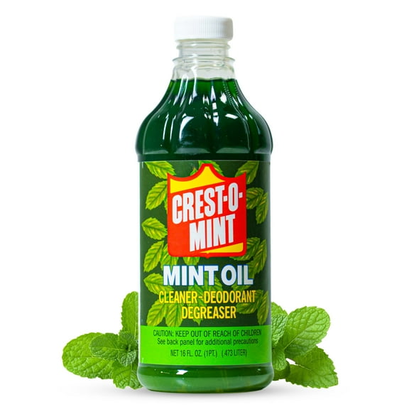 Crest-O-Mint Oil Multi-Purpose Cleaner Degreaser Household, Non-Toxic, All-Purpose Spray, Natural Wintergreen Scent, 16oz (2)