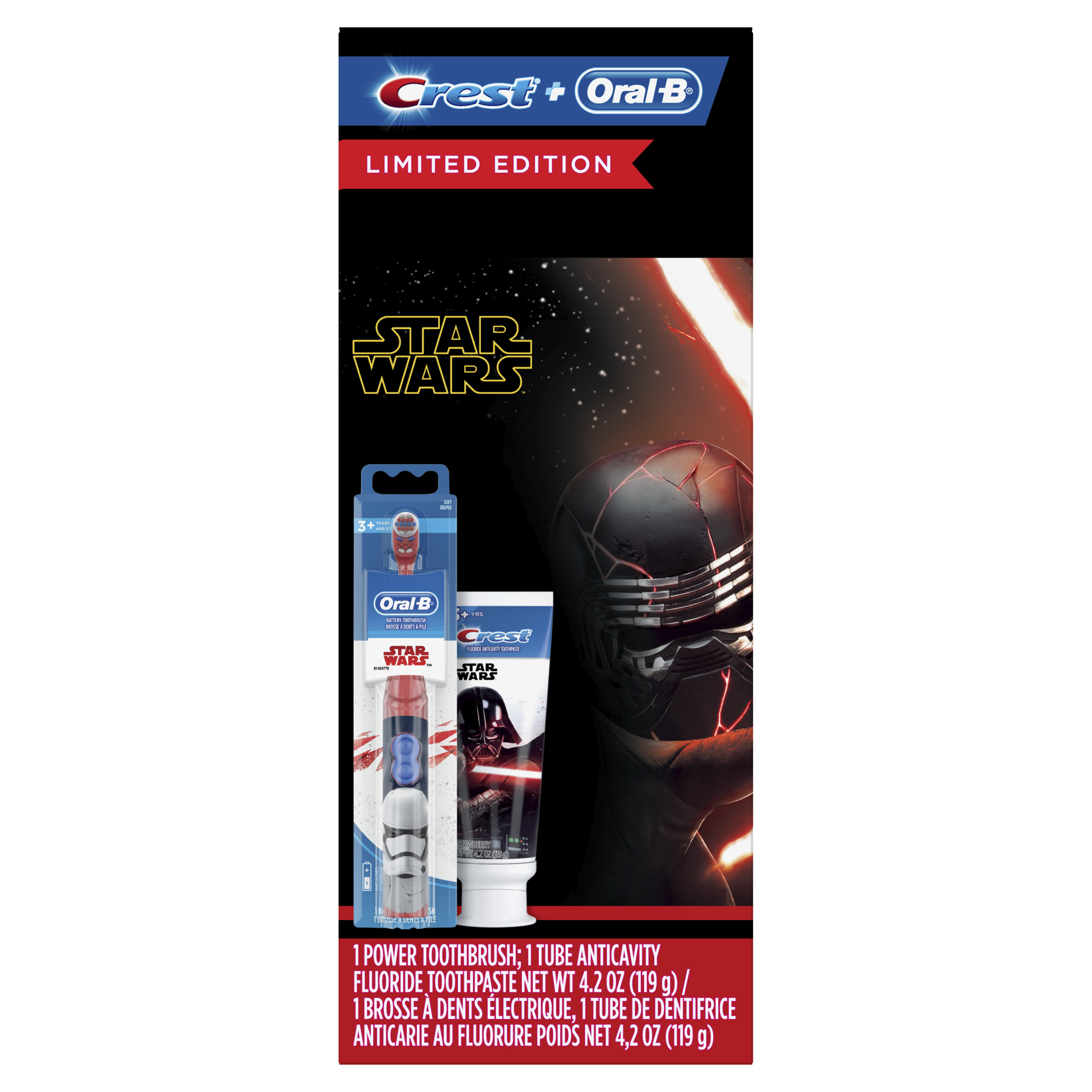 Crest & Oral-B Kids Star Wars Gift Pack with Power Toothbrush and Toothpaste, 4.2 Oz - image 1 of 10