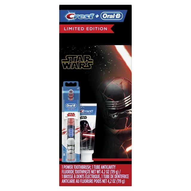 Crest & Oral-B Kids Star Wars Gift Pack with Power Toothbrush and Toothpaste, 4.2 Oz