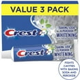 thumbnail image 1 of Crest Plus Baking Soda & Peroxide Whitening Toothpaste, Fresh Mint, 5.7 oz, Pack of 3, 1 of 7