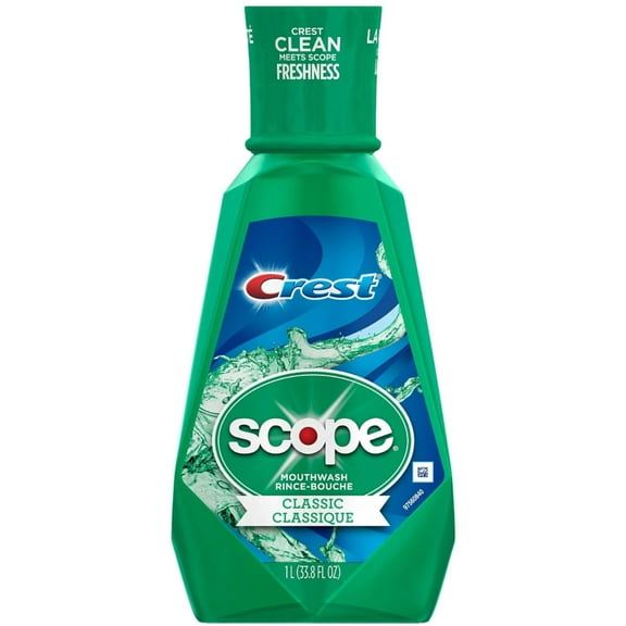 Crest Plus Scope Classic Mouthwash, Original Formula 33.80 oz