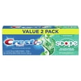 thumbnail image 1 of Crest Plus Scope Complete Whitening Toothpaste, Mint, 5.4 oz, 2 Pack, 1 of 9