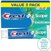 Crest Toothpaste, Premium Plus Scope Toothpaste, Minty Fresh Flavor 5.2 oz, 3 pack