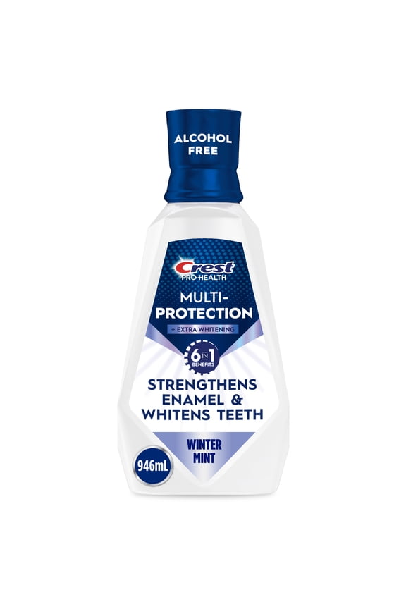 Mouthwash, Pro‑Health Fluoride Mouthwash, Alcohol‑Free Mouth Rinse for Whitening, Winter Mint, 32 fl oz