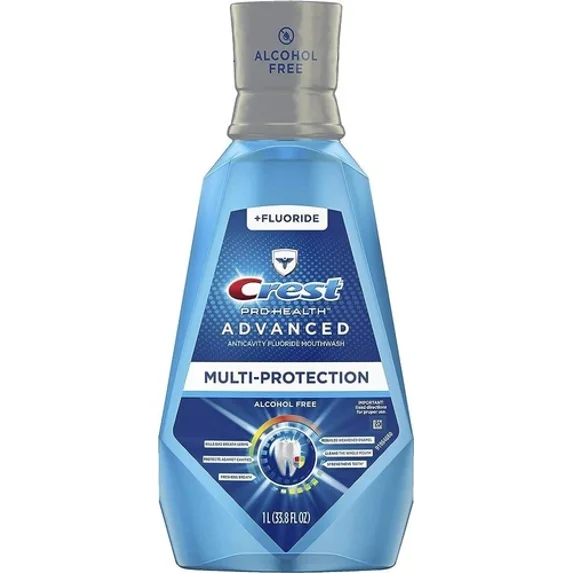 Crest Pro-Health Advanced Fluoride Mouthwash with Multi-Protection 33.8 fl oz