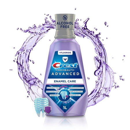 Crest Pro-Health Advanced Mouthwash, Alcohol Free, Enamel Care - 1 L