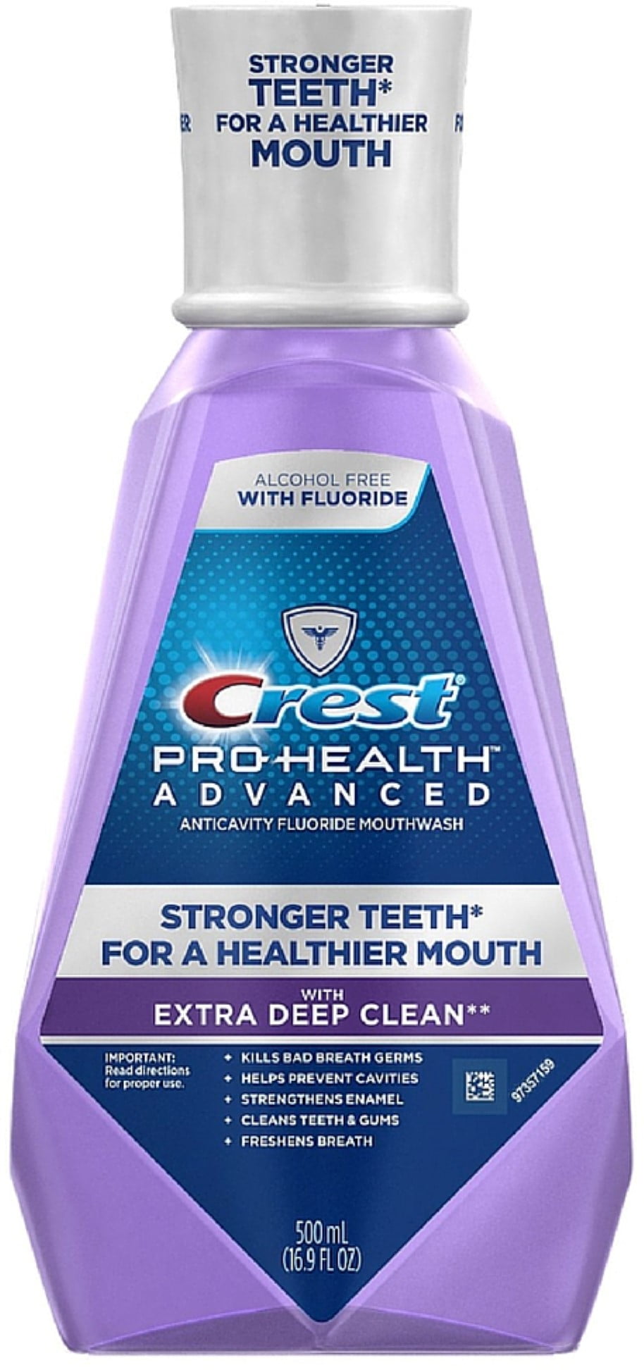 Crest ProHealth Advanced Mouthwash with Extra Deep Clean, Clean Mint 16.90 oz (Pack of 4