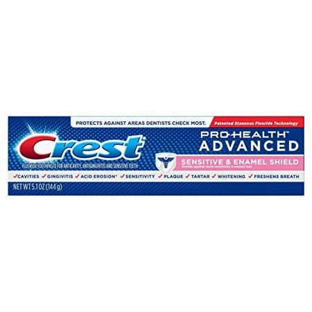 Crest Pro-Health Advanced Sensitive & Enamel Shield Toothpaste, 5.1 Ounce (Pack of 1) - Packaging May Vary
