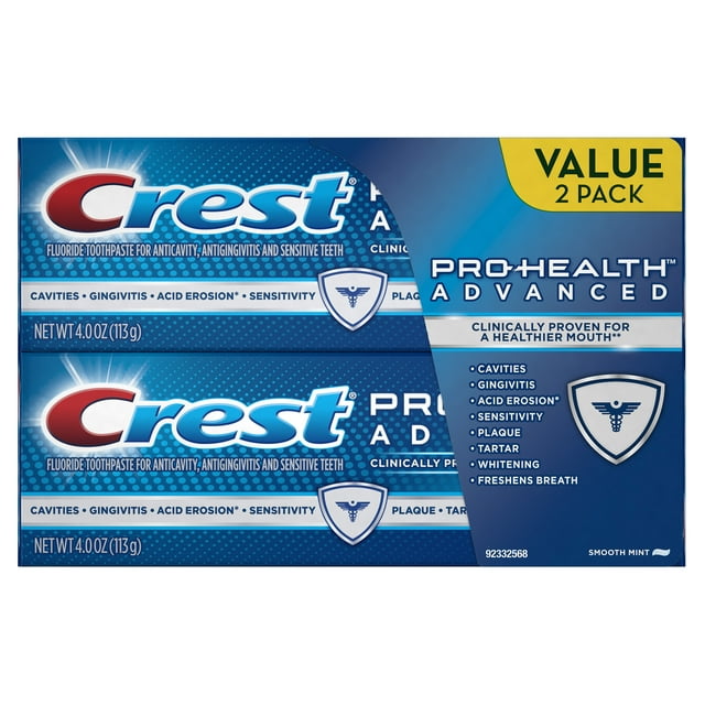 Crest Pro-Health Advanced Soothing Smooth Mint Toothpaste 8.0 oz. 2 Count