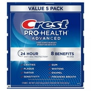 Crest Pro-Health Advanced Whitening + Intensive Clean Toothpaste 5.8 Oz 5 Ct