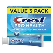 Crest Pro-Health Clean Mint Toothpaste (4.3oz), Triple Pack