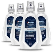 Crest Pro-Health Clinical Mouthwash with CPC Cetylpyridinium Chloride, Gingivitis Protection, Alcohol Free, Deep Clean Mint, 473 Ml 16 fl oz, 4 Count