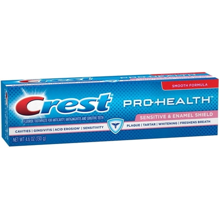 Crest Pro-Health Fluoride Sensitive & Enamel Shield Toothpaste 4.6 oz (Pack of 3)