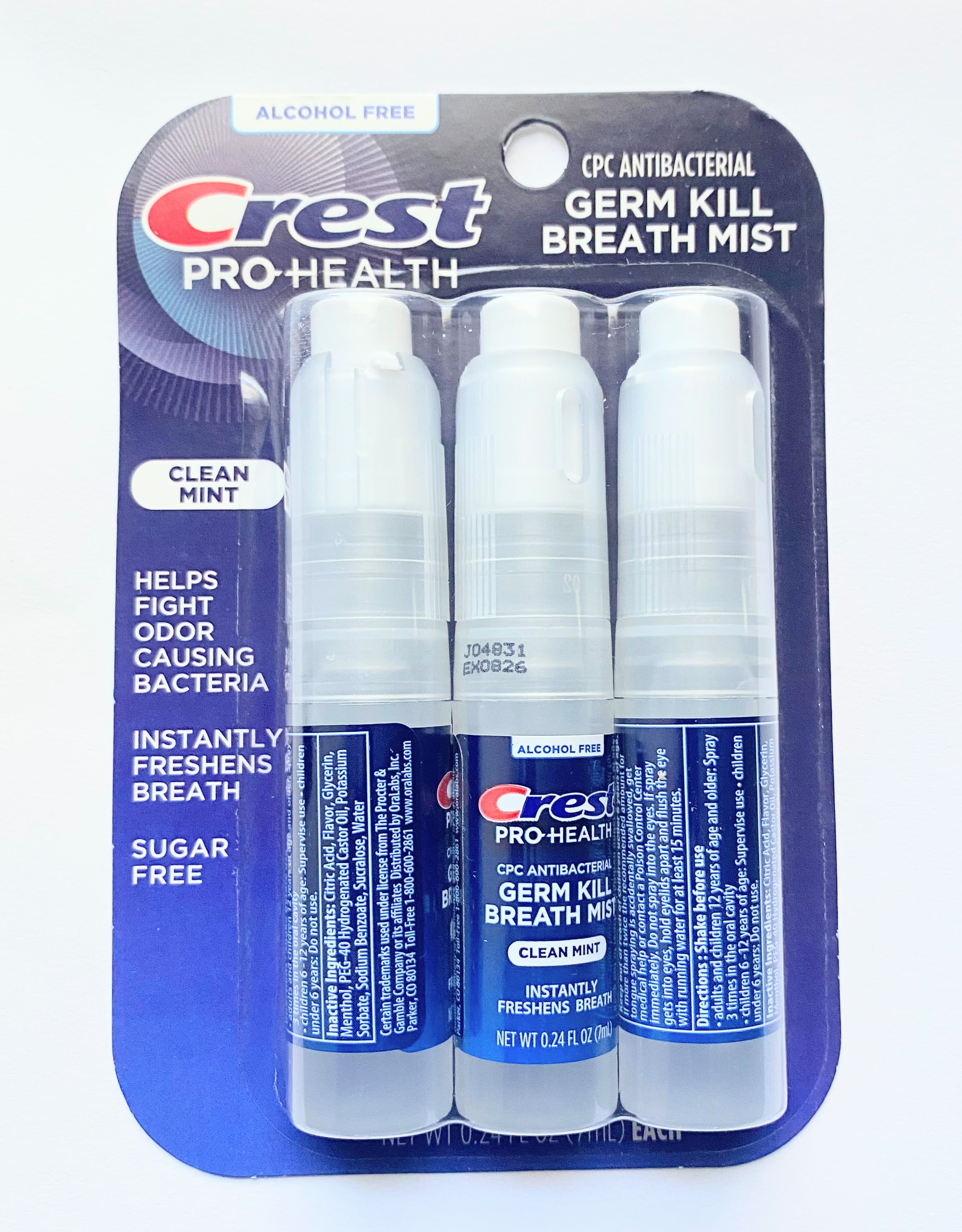Crest Pro-Health Germ Kill Breath Mist - Clean Mint | Alcohol Free