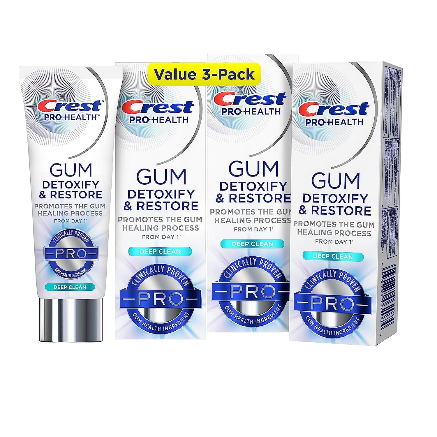 Crest ProHealth Gum Detoxify And Restore Toothpaste, Deep Clean, 3.5