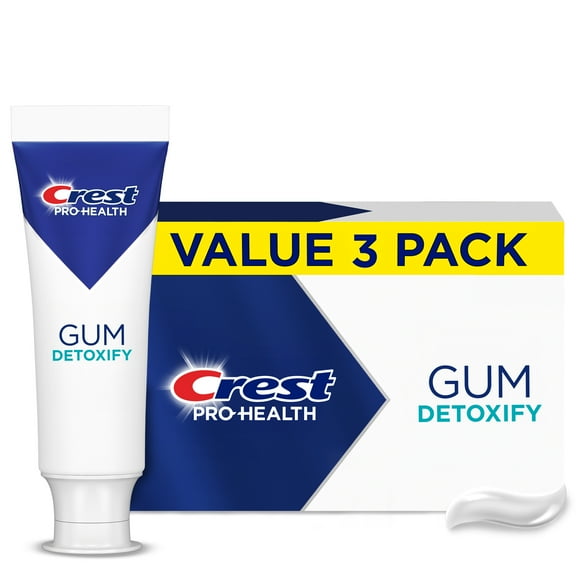 Crest Pro-Health Gum Detoxify Deep Clean Toothpaste 4.8 oz, Pack of 3