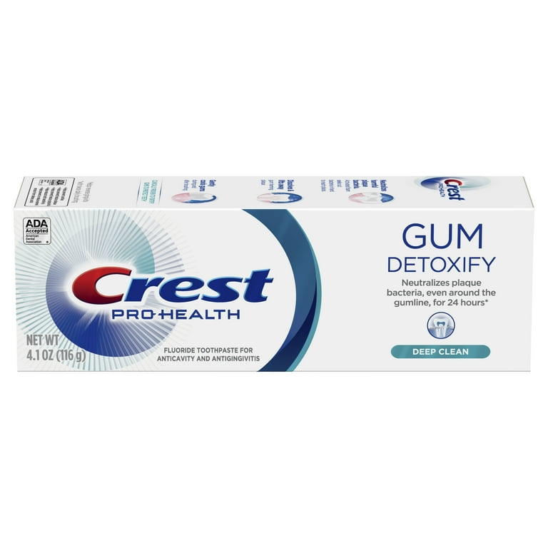 Crest Gum Detoxify Deep Clean Toothpaste 4.1 oz with Activated