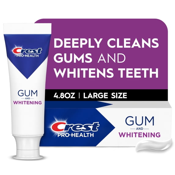Crest Toothpaste, Pro-Health Gum & Whitening Toothpaste 4.8 oz Anticavity, Antibacterial fluoride Toothpaste