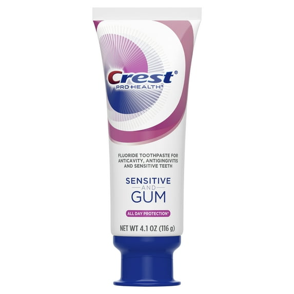Crest Pro-Health Gum and Sensitivity All Day Protection Sensitive Toothpaste, 4.1 oz, 3 Pack
